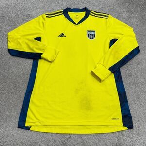 Adidas Aeroready Academia AFC #0 Goalie Soccer Jersey Mens Large Yellow Active